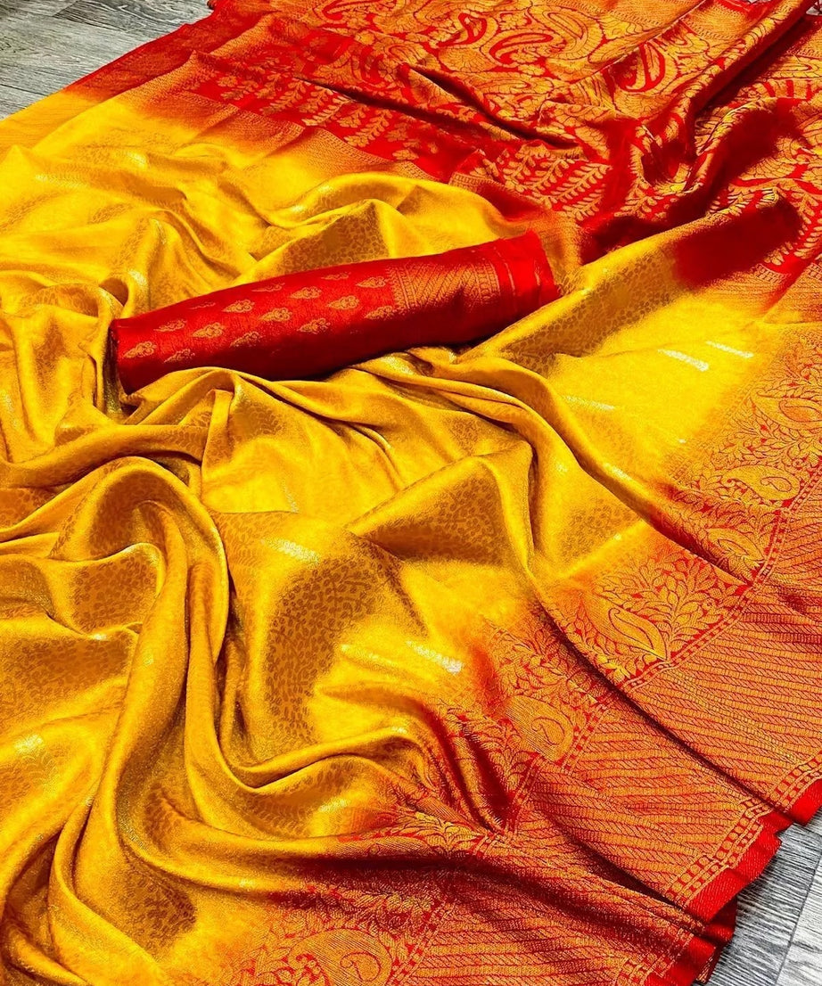 Soft Kubera Pattu Sari With Contrast Tassels,Facny Sari & Blouse