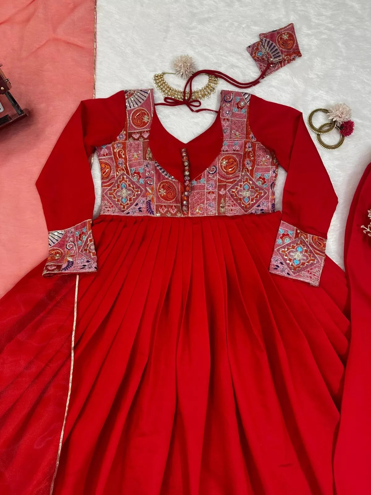 Roman Silk With Sequence Work Salwar Kameez Suit