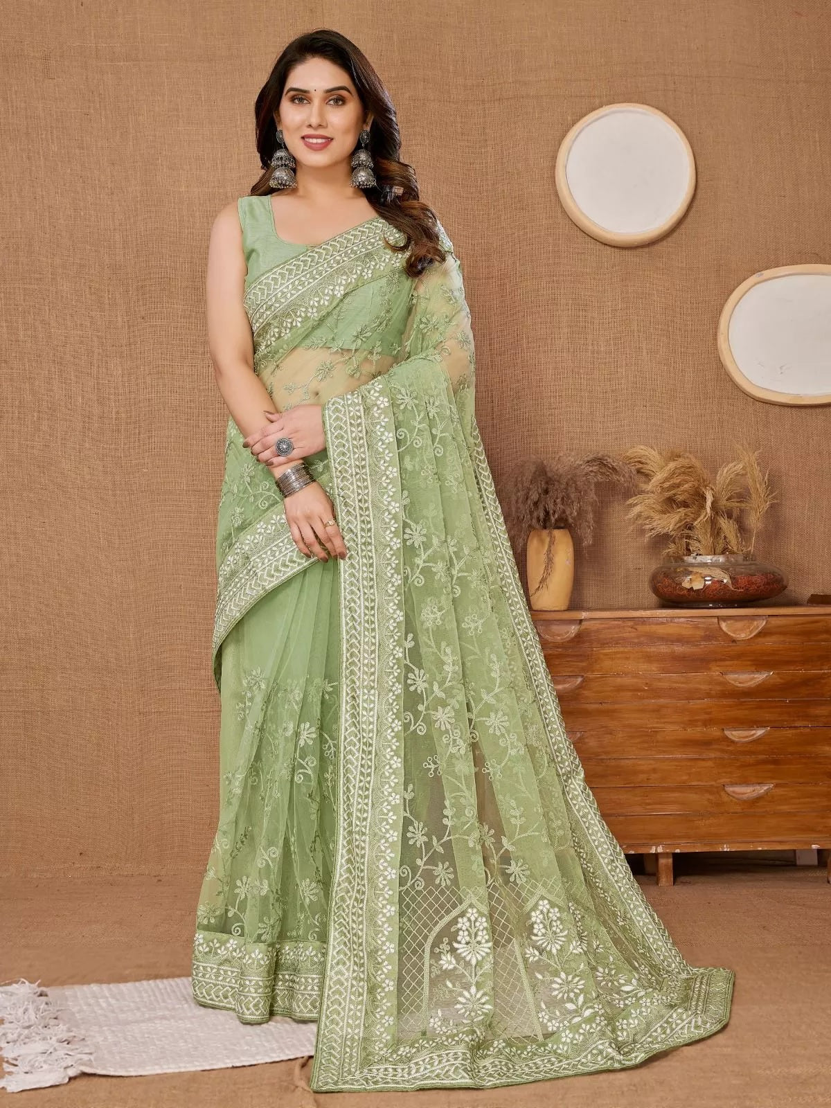 Heavy Soft Net Designer Saree,Party Wedding Classic Sari & Blouse