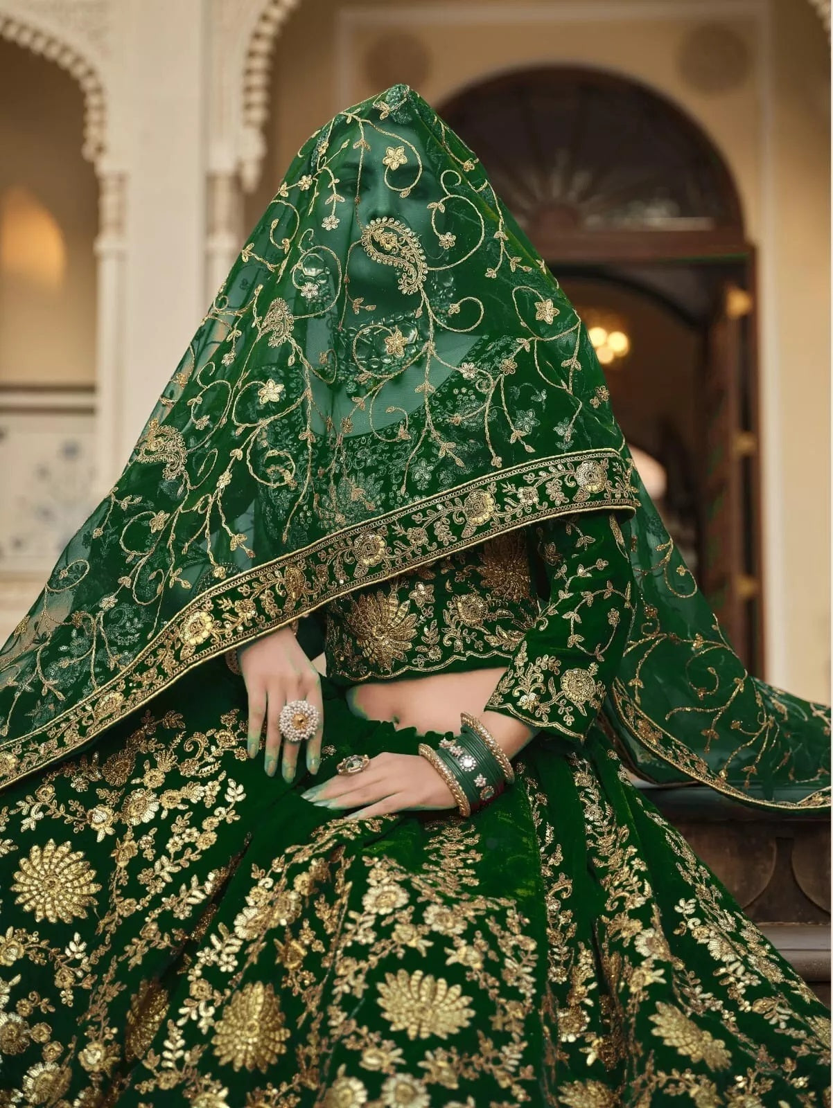 9000 Heavy Velvet Festival Classic Indian Bollywood Lehenga Blouse Dupatta
