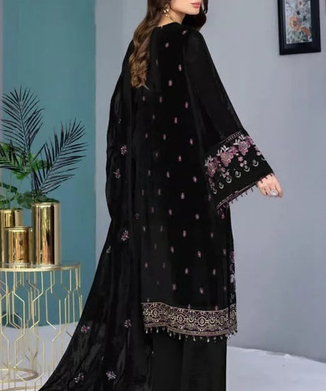 Georgette With Embroidery Stitched Work Salwar Kameez Suit