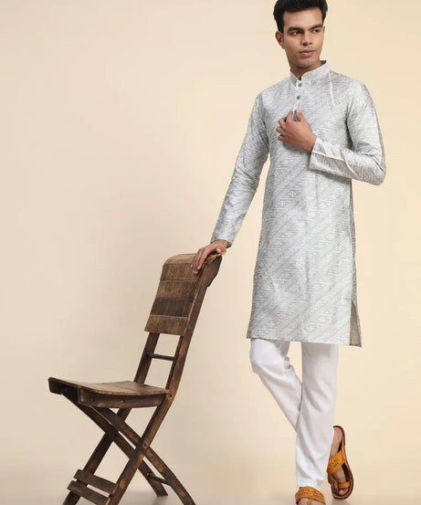 Men's Ethnic Wear Jacquard Kurta Pajama