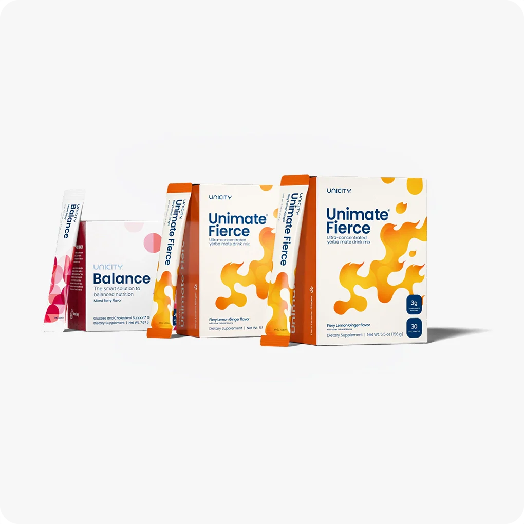 Unicity Balance (30 Pack) & Unimate Drink Mix (60 Pack) Combo