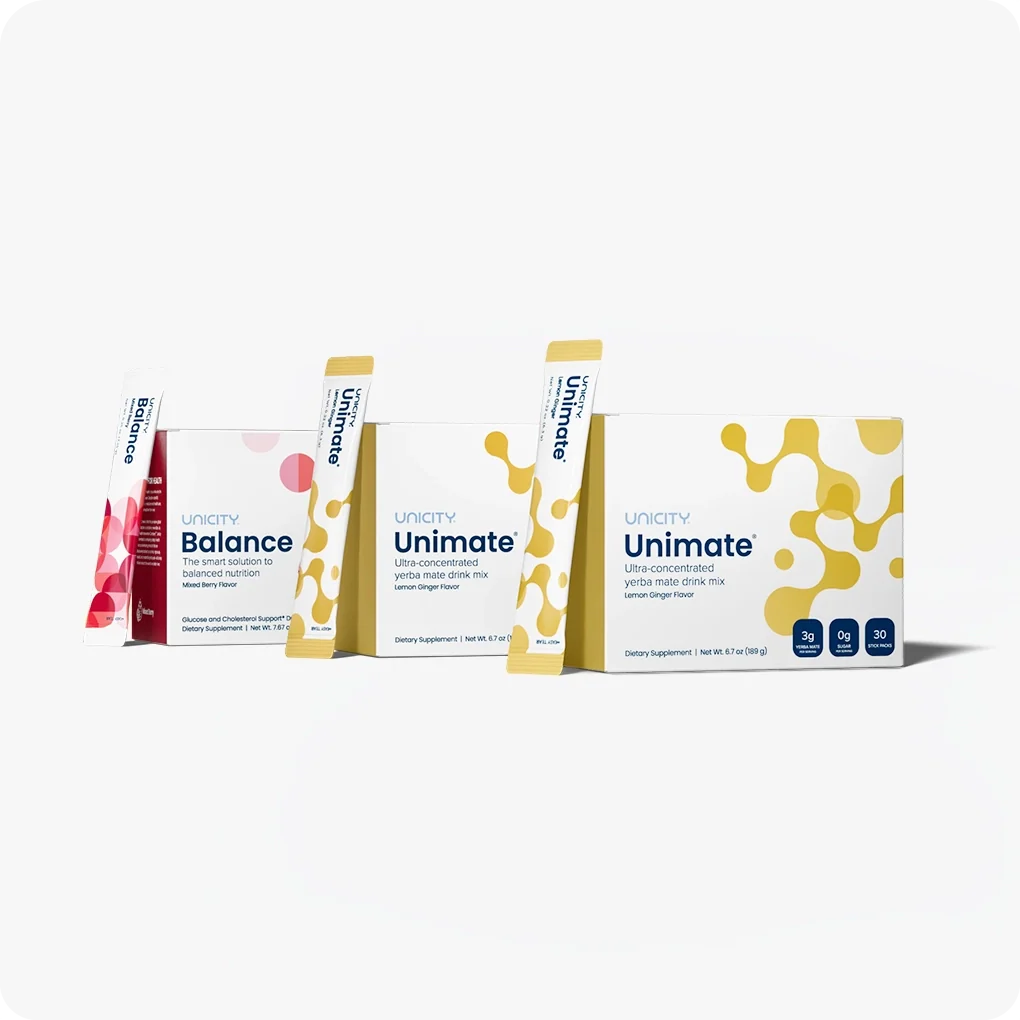 Unicity Balance (30 Pack) & Unimate Drink Mix (60 Pack) Combo