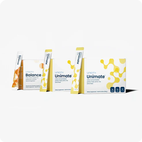 Unicity Unimate 60 Pack & Balance Natural Orange 30 Pack Combo