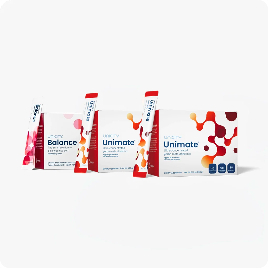 Unicity Balance (30 Pack) & Unimate Drink Mix (60 Pack) Combo