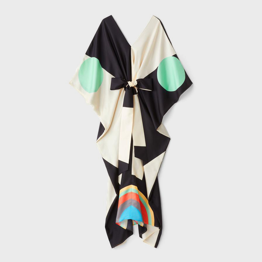 Women's Soft Satin Silk Kaftan, Chic and Lightweight Women's Caftan