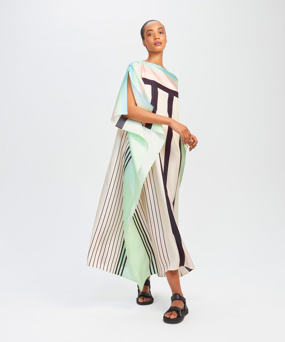 Soft Satin Silk Kaftan, Stylish & Flowing Caftan For Women's
