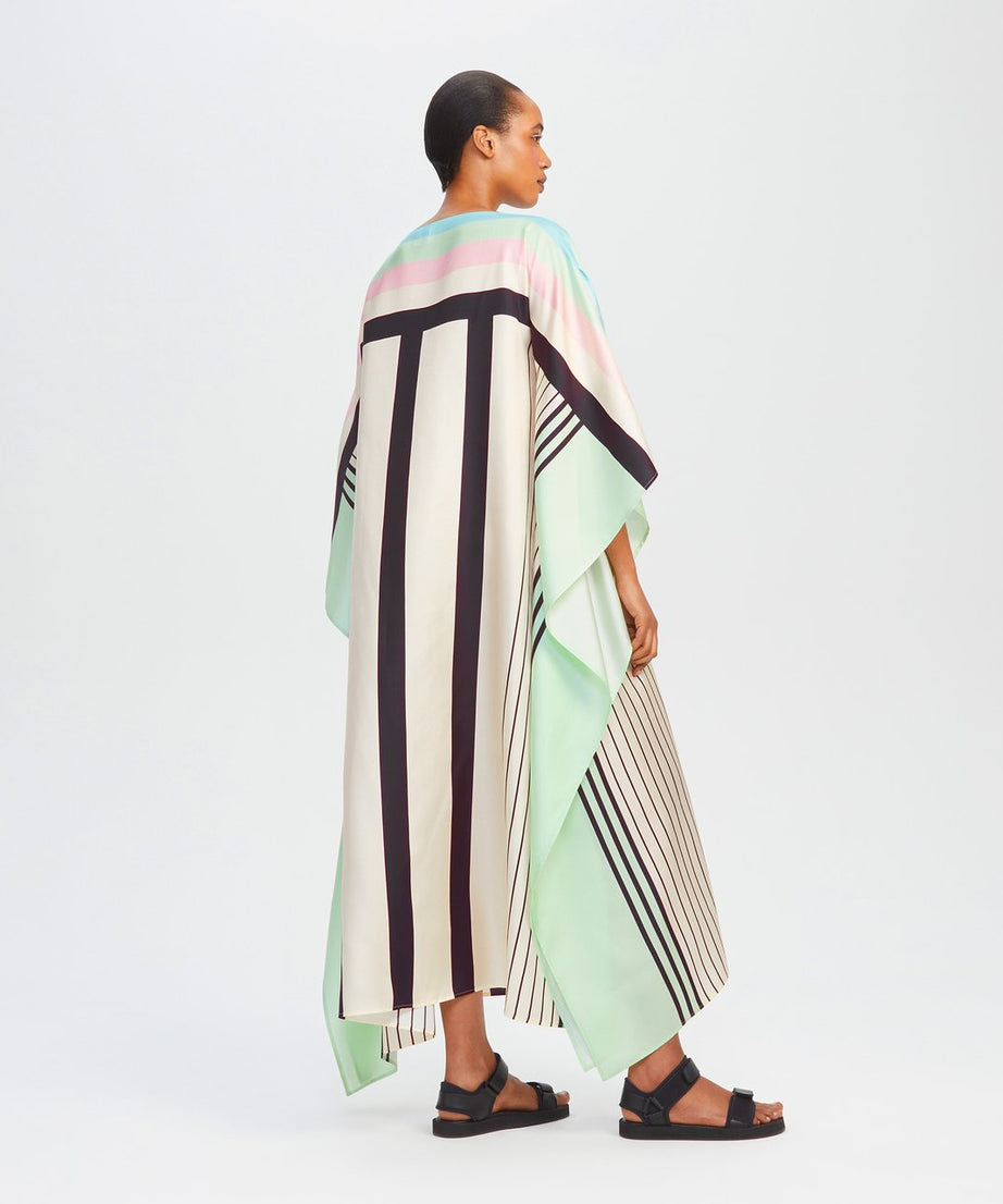 Soft Satin Silk Kaftan, Stylish & Flowing Caftan For Women's