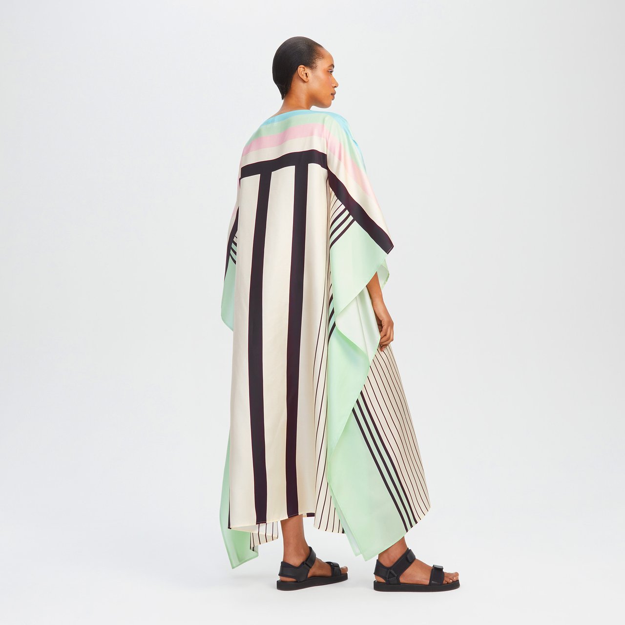 Soft Satin Silk Kaftan, Stylish & Flowing Caftan For Women's