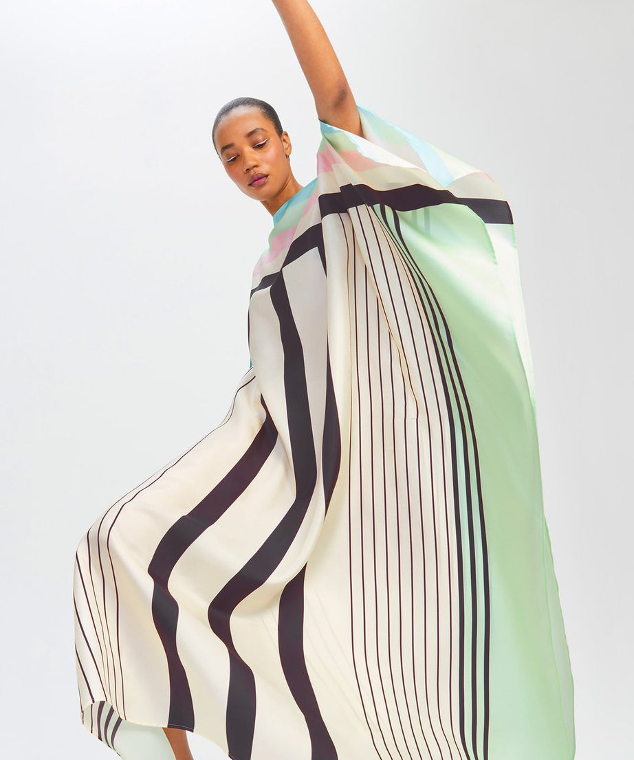 Soft Satin Silk Kaftan, Stylish & Flowing Caftan For Women's