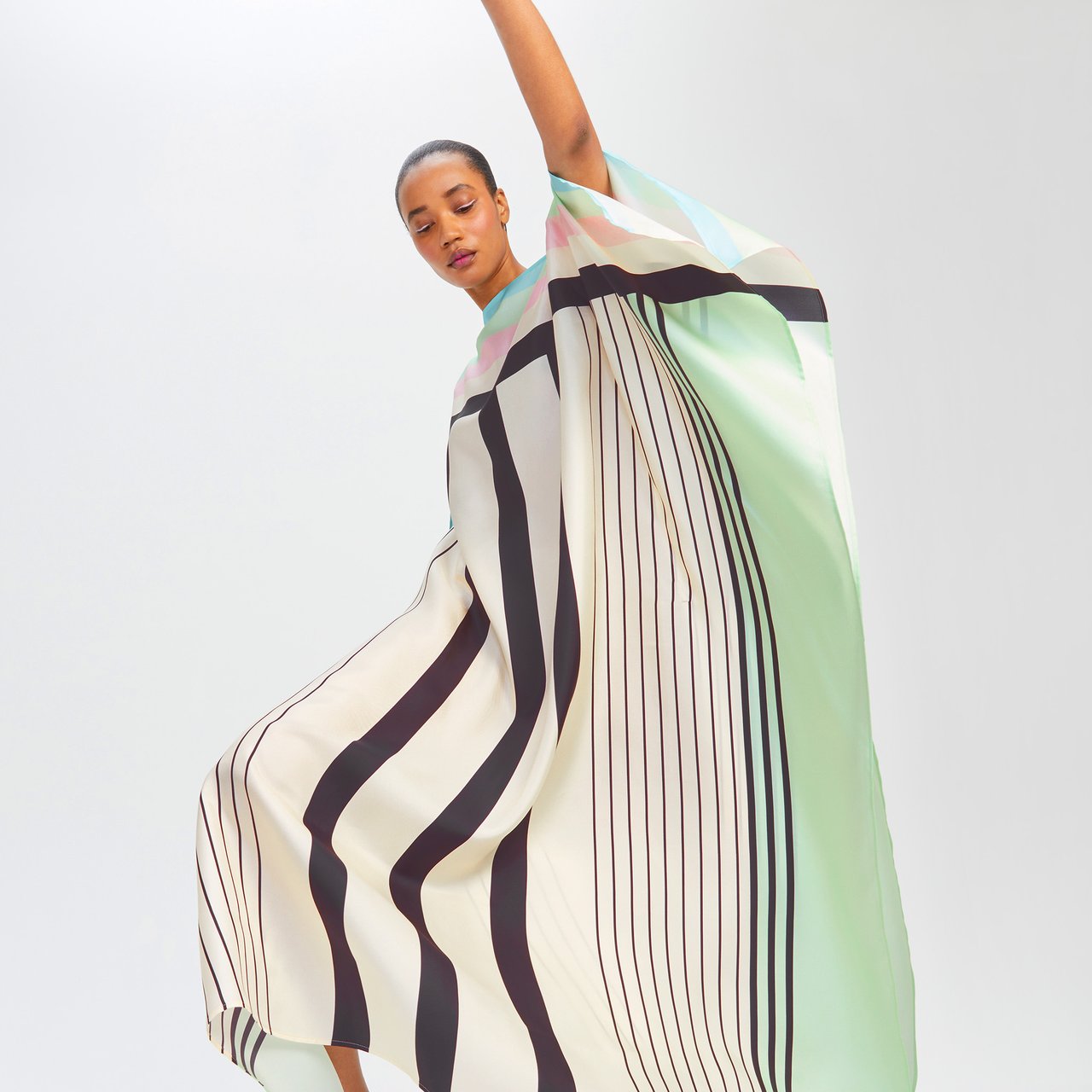 Soft Satin Silk Kaftan, Stylish & Flowing Caftan For Women's