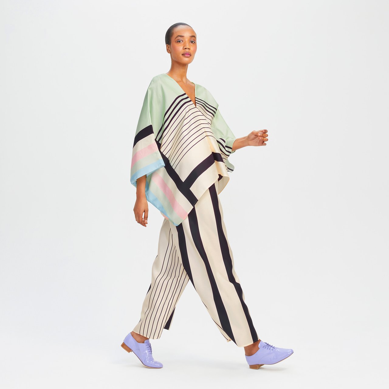 Soft Satin Silk Co-ord Set For Women's, Top Pant Set