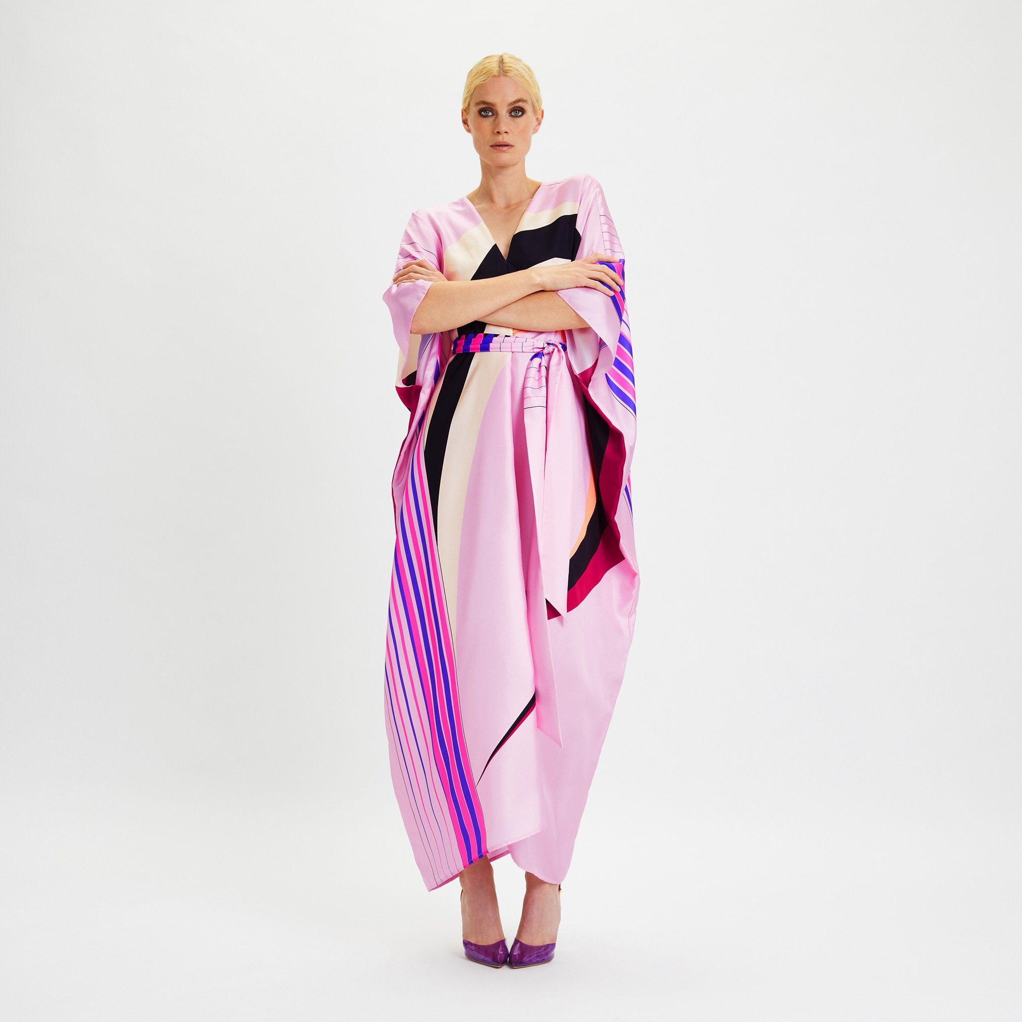 Elegant Soft Satin Silk Kaftan - Perfect for Evening Wear Caftan For Women's