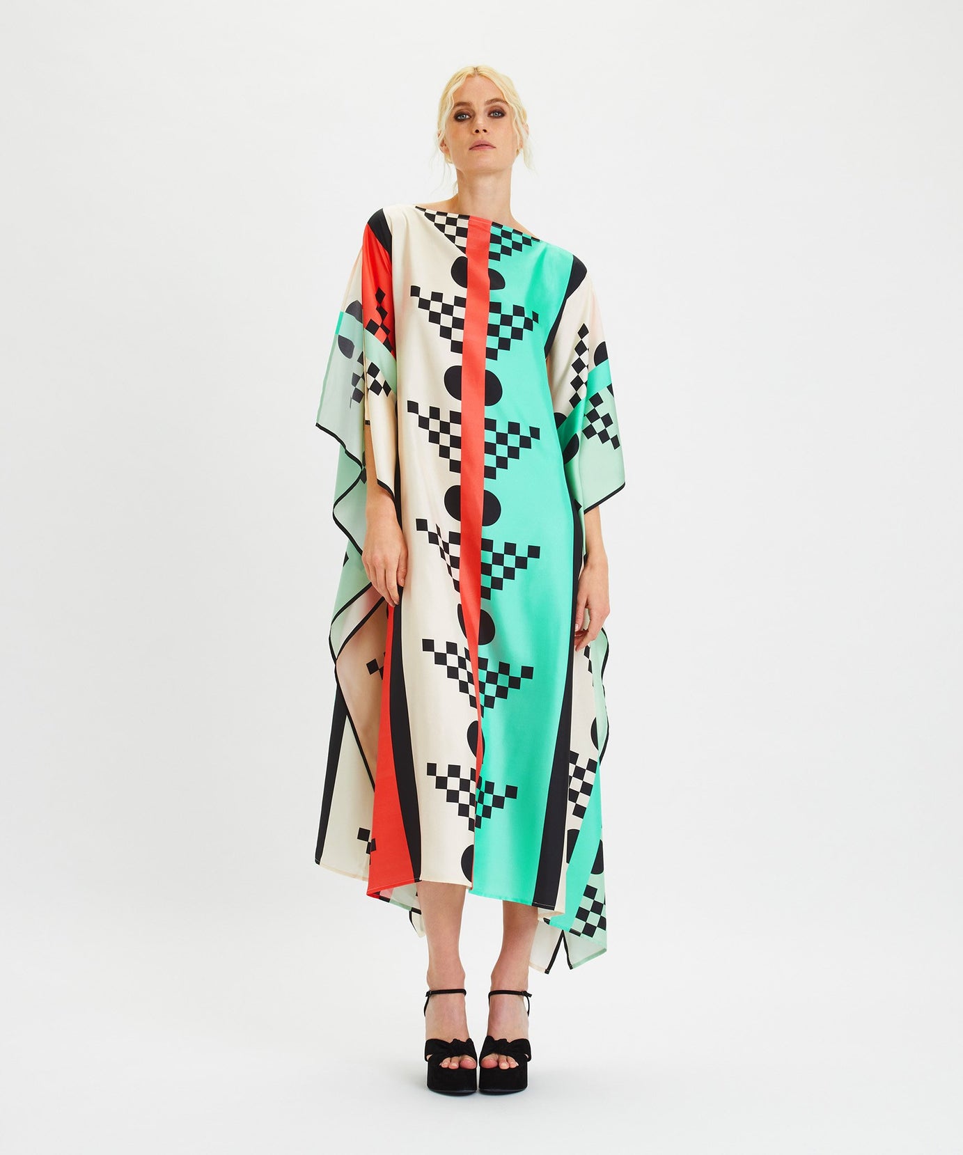 Long Soft Satin Silk Kaftan – Lightweight and Comfortable Caftan For Women's
