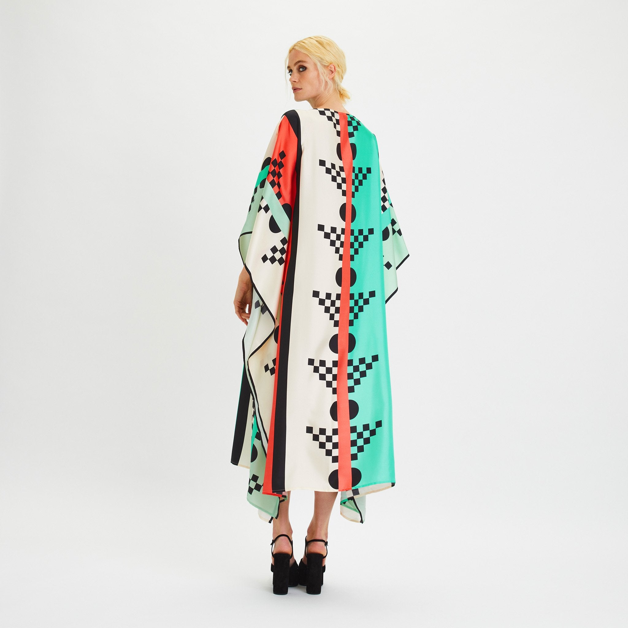 Long Soft Satin Silk Kaftan – Lightweight and Comfortable Caftan For Women's