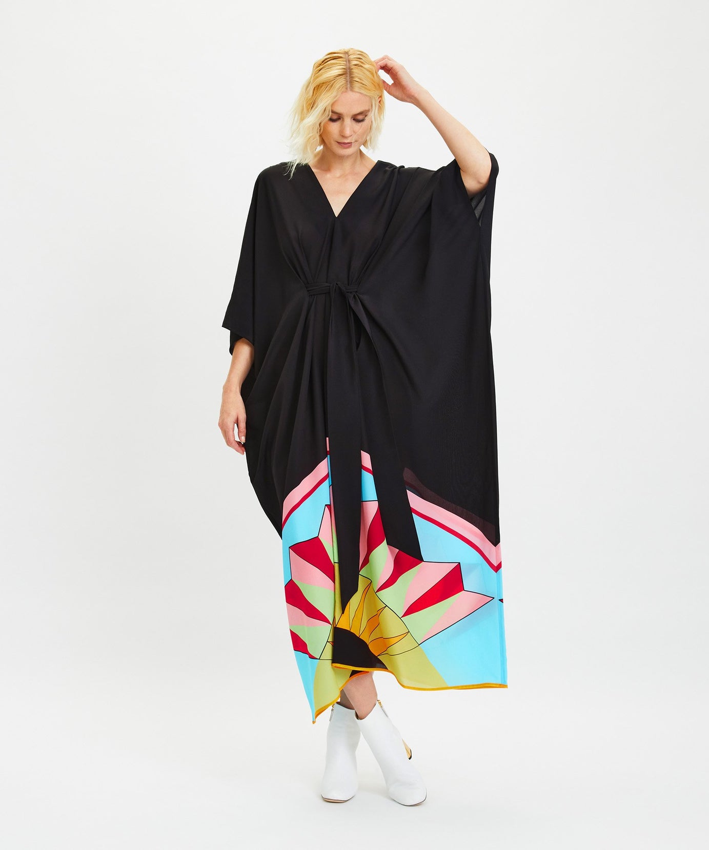 Premium Chelsea Georgette Kaftan - Stylish Party Outfit Caftan For Women's
