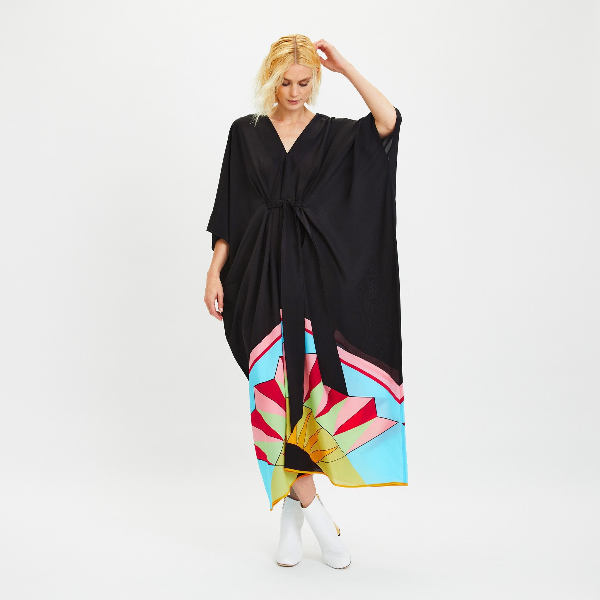 Premium Chelsea Georgette Kaftan - Stylish Party Outfit Caftan For Women's