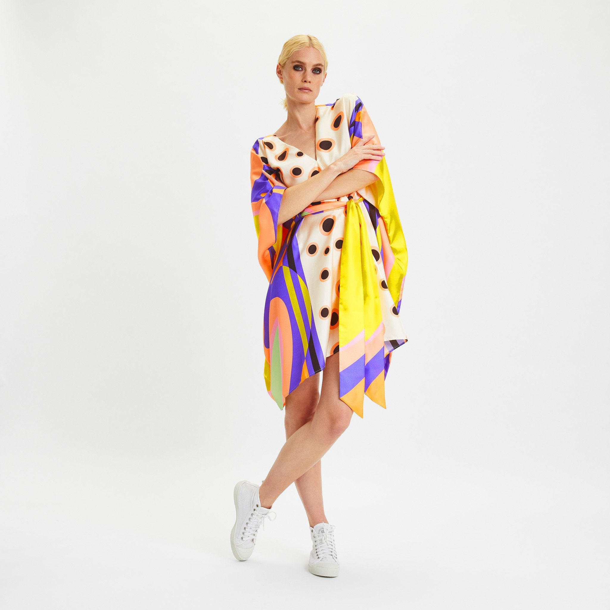 Stylish Soft Satin Silk Kaftan, Casual Wear Kaftan For Women's