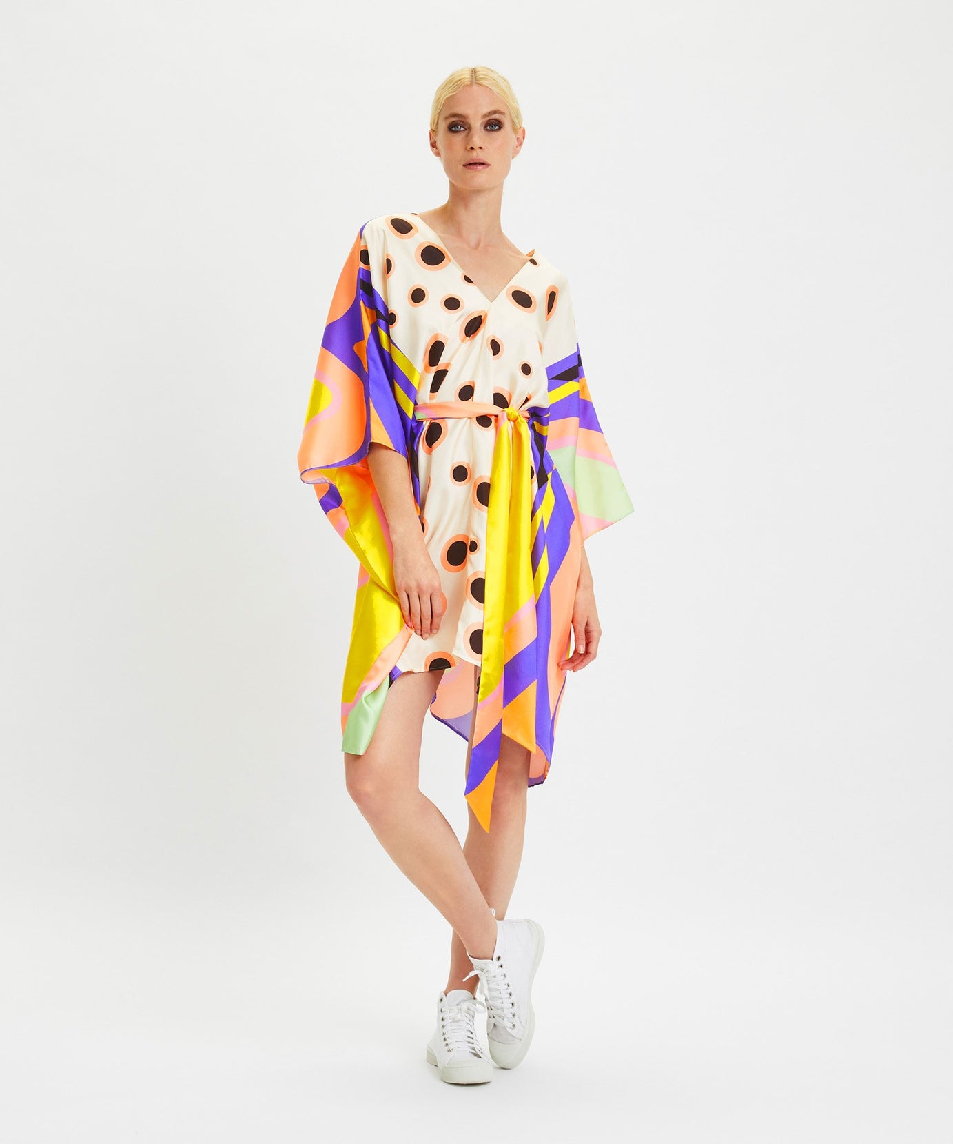 Stylish Soft Satin Silk Kaftan, Casual Wear Kaftan For Women's