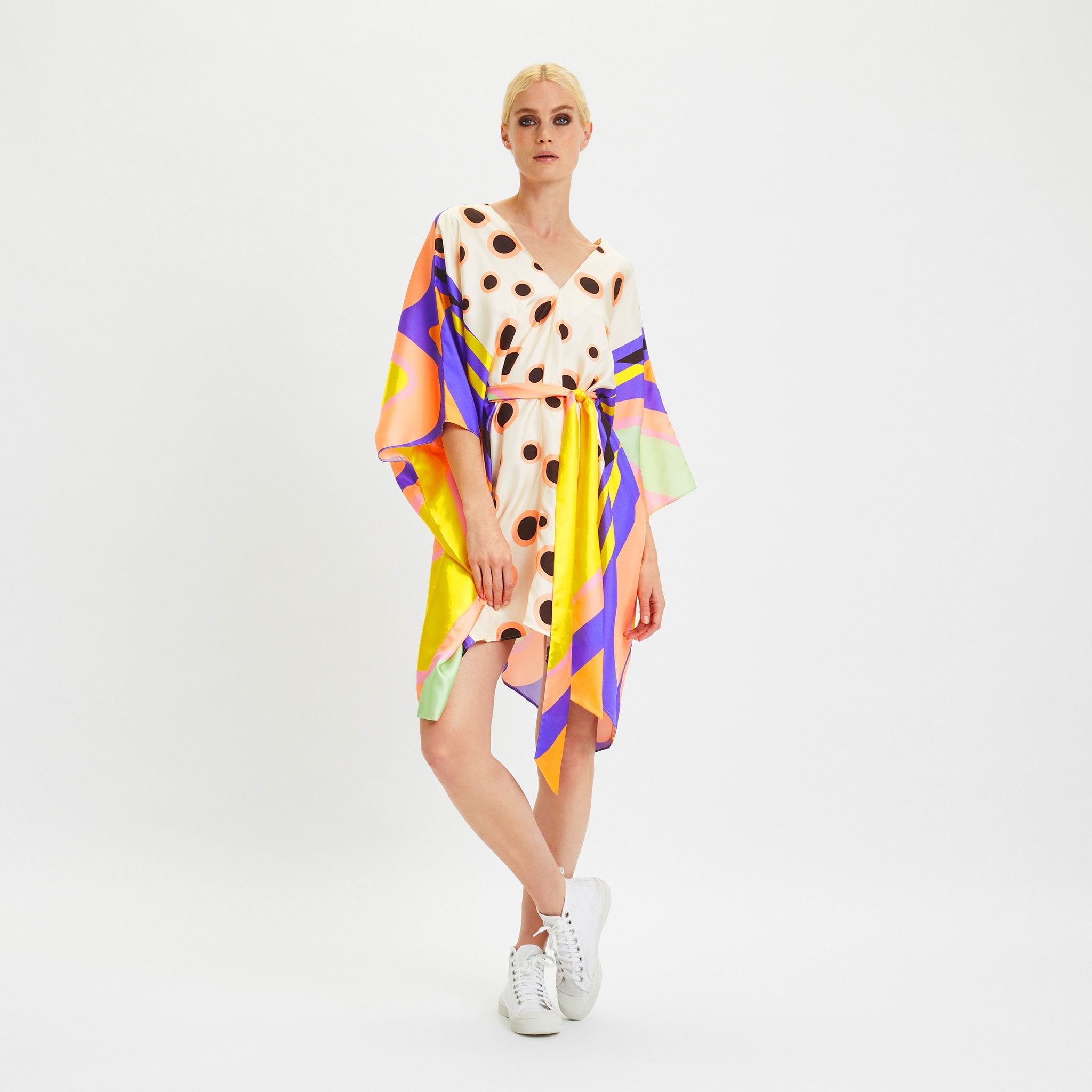 Stylish Soft Satin Silk Kaftan, Casual Wear Kaftan For Women's