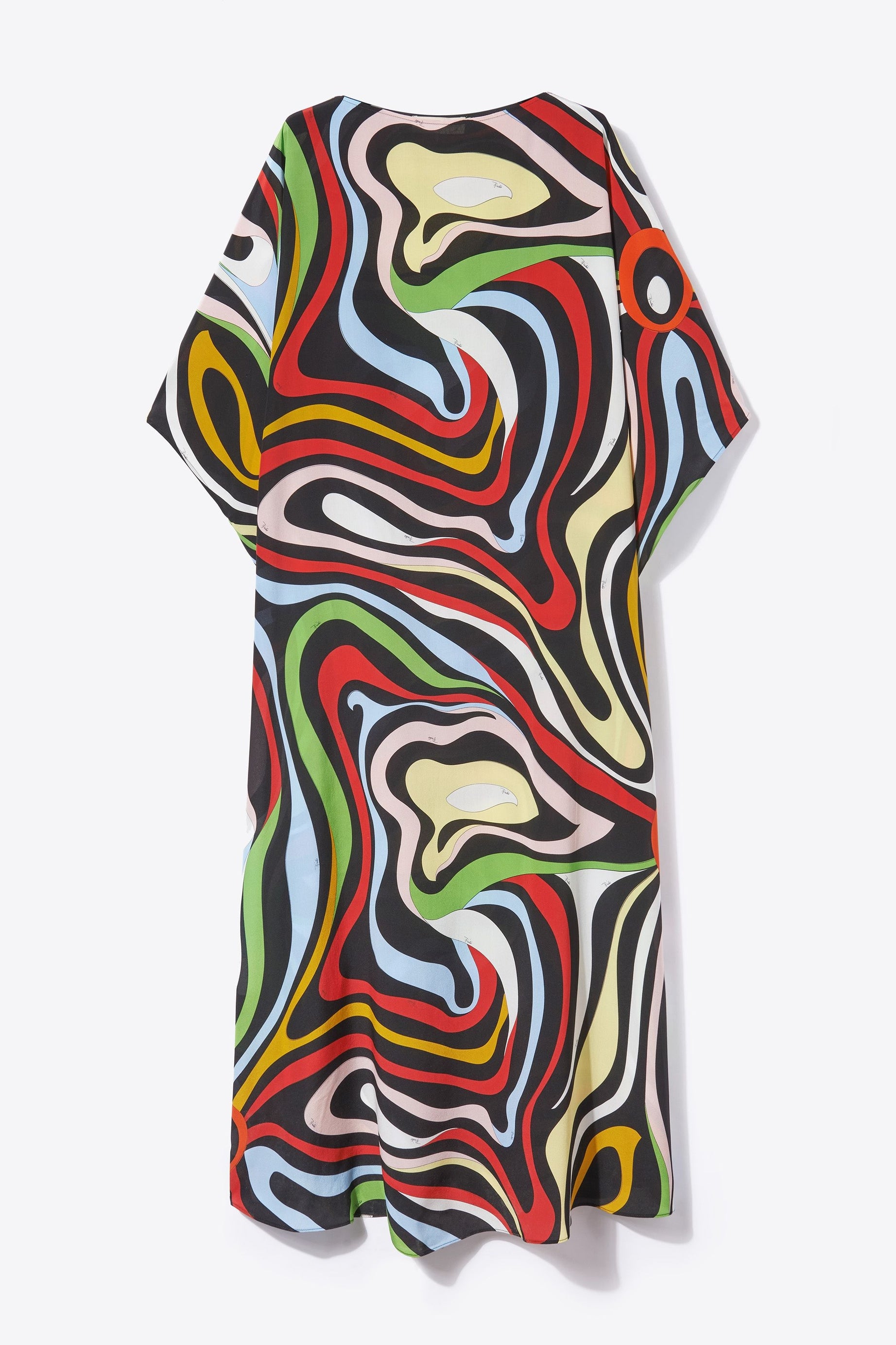 Soft Silk Crepe Kaftan - Luxurious Flowing Dress for Women's