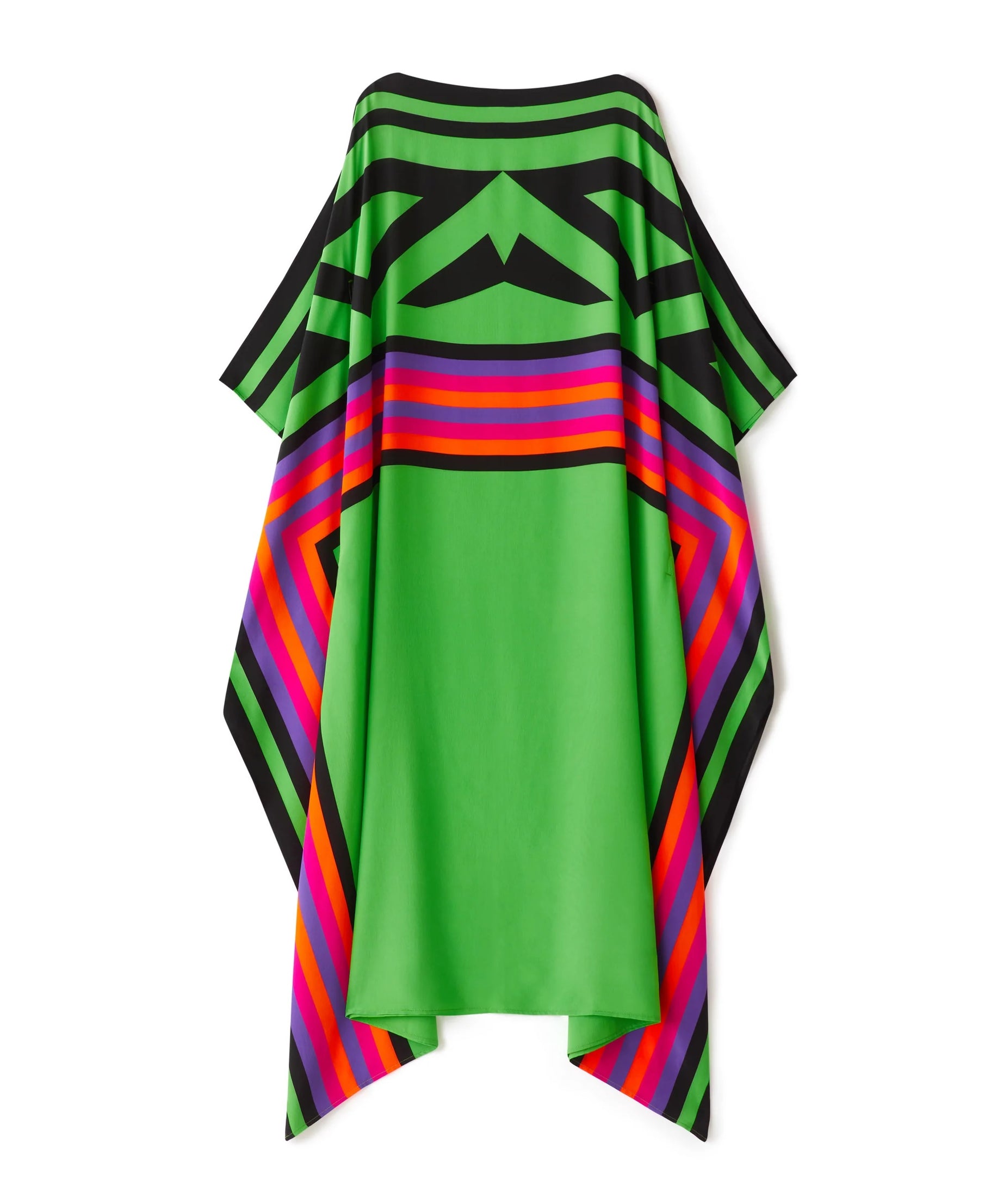 French Moss Digital Printed Occasion Wear Women's Long Kaftan