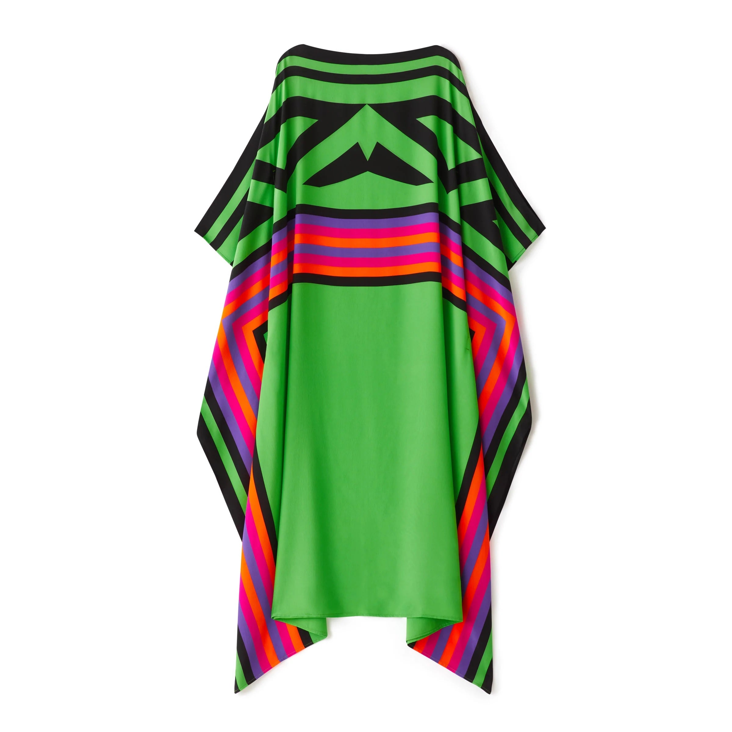 French Moss Digital Printed Occasion Wear Women's Long Kaftan