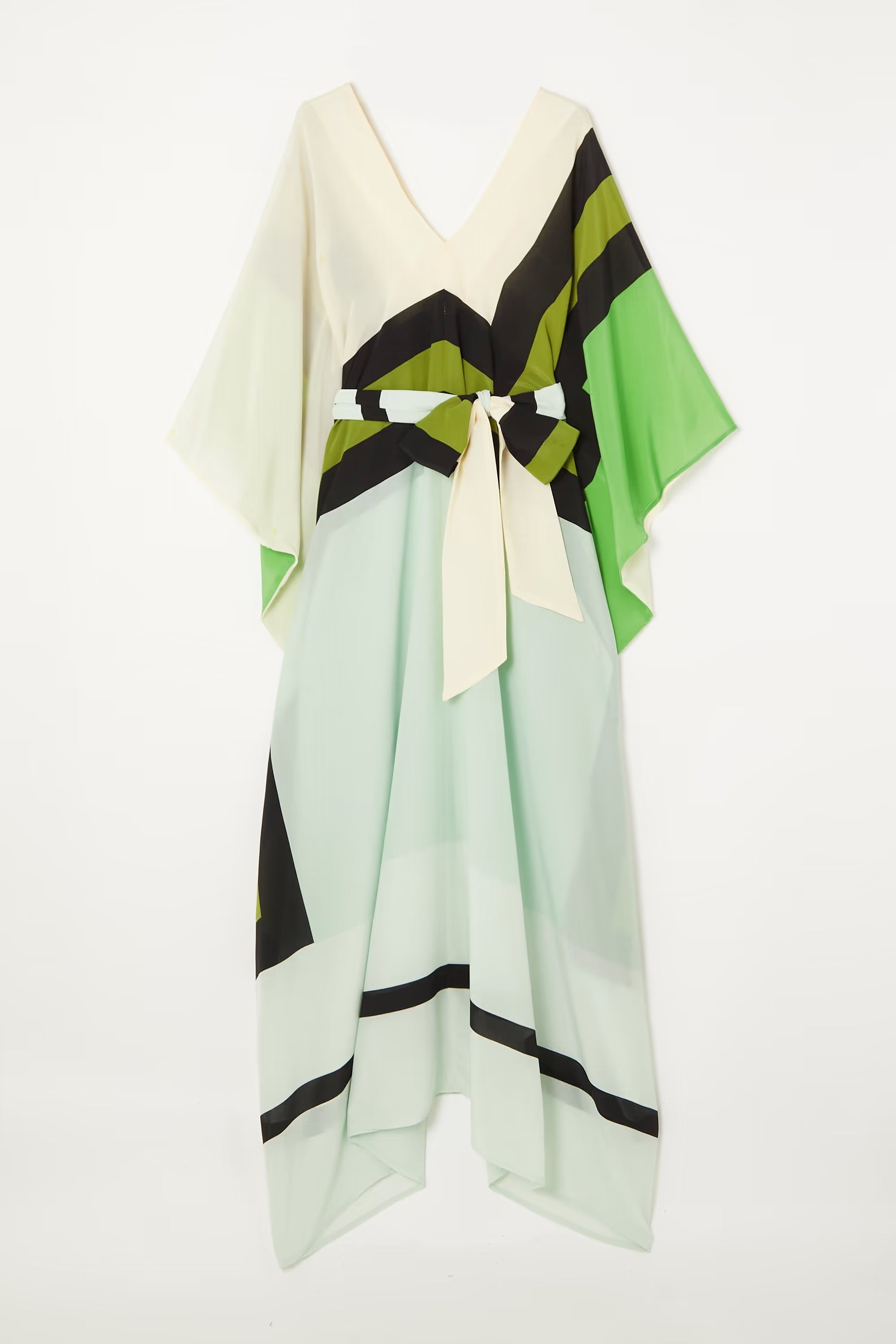 Elegant Silk Crepe Kaftan - Luxurious And Flowing Women's Caftan