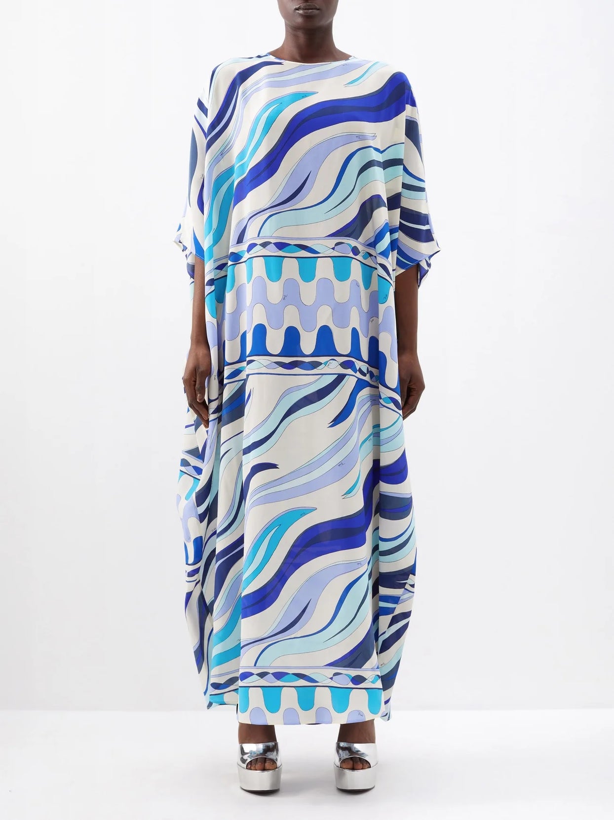 Luxurious Satin Silk Kaftan - Perfect for Lounge or Evening Wear Caftan