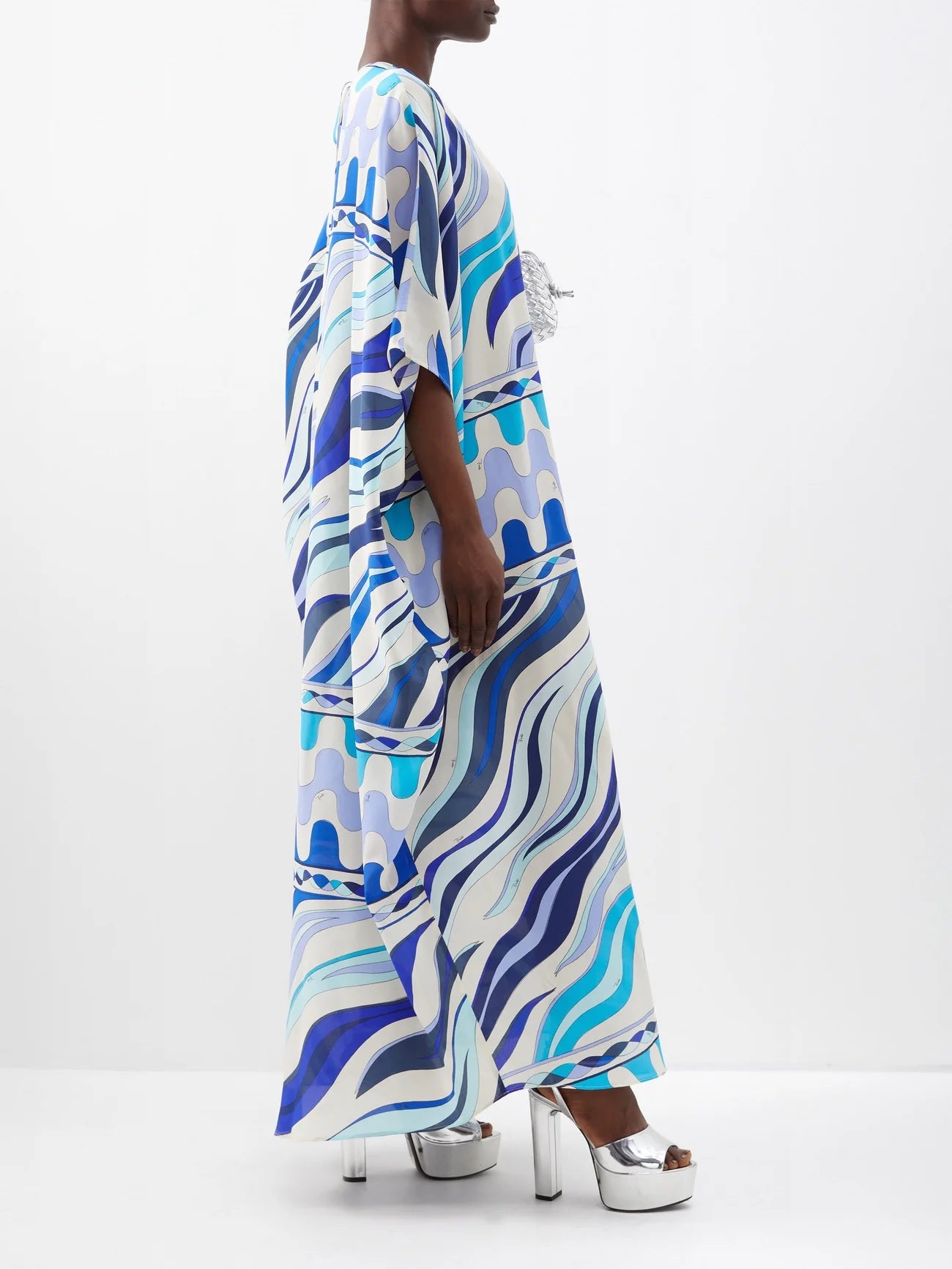 Luxurious Satin Silk Kaftan - Perfect for Lounge or Evening Wear Caftan