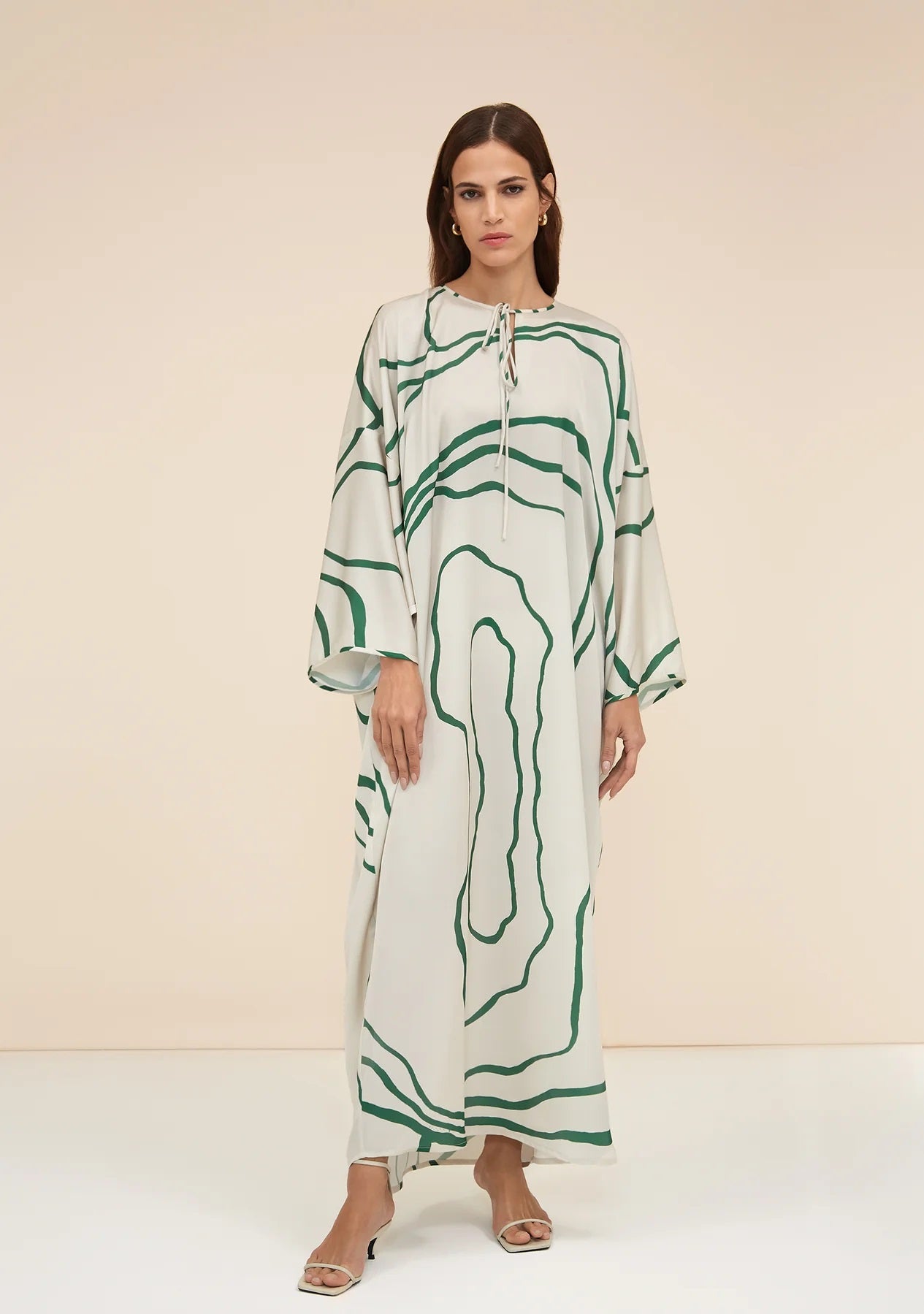 Organza Silk Kaftan - Luxurious and Elegant Maxi Dress Caftan For Women's