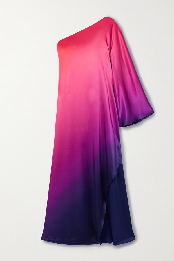 Lux Satin Digital Printed Multi Mix Color Caftan For Women's Long Kaftan