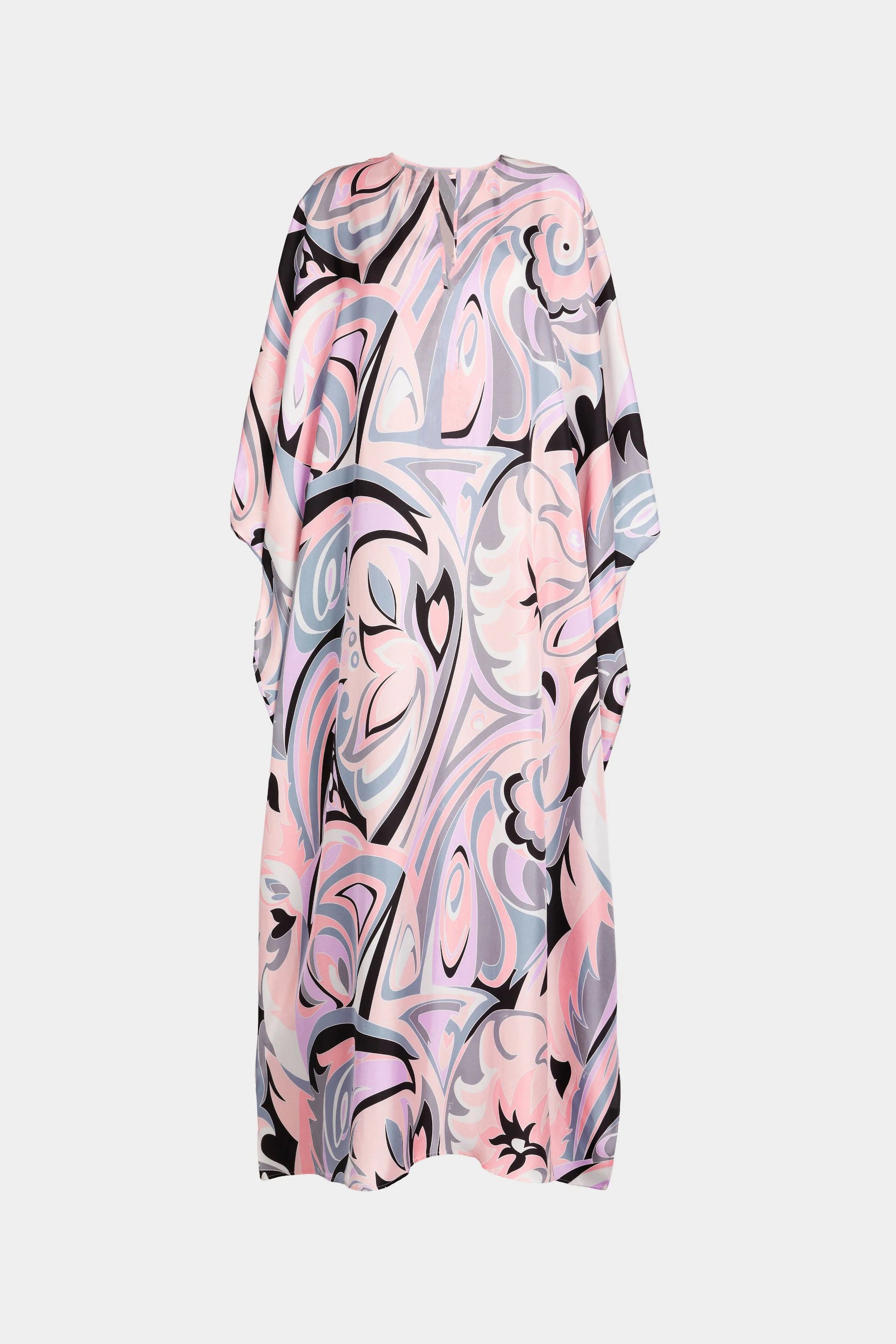Silky Satin Kaftan For Women's Boho Kaftan Maxi Dress