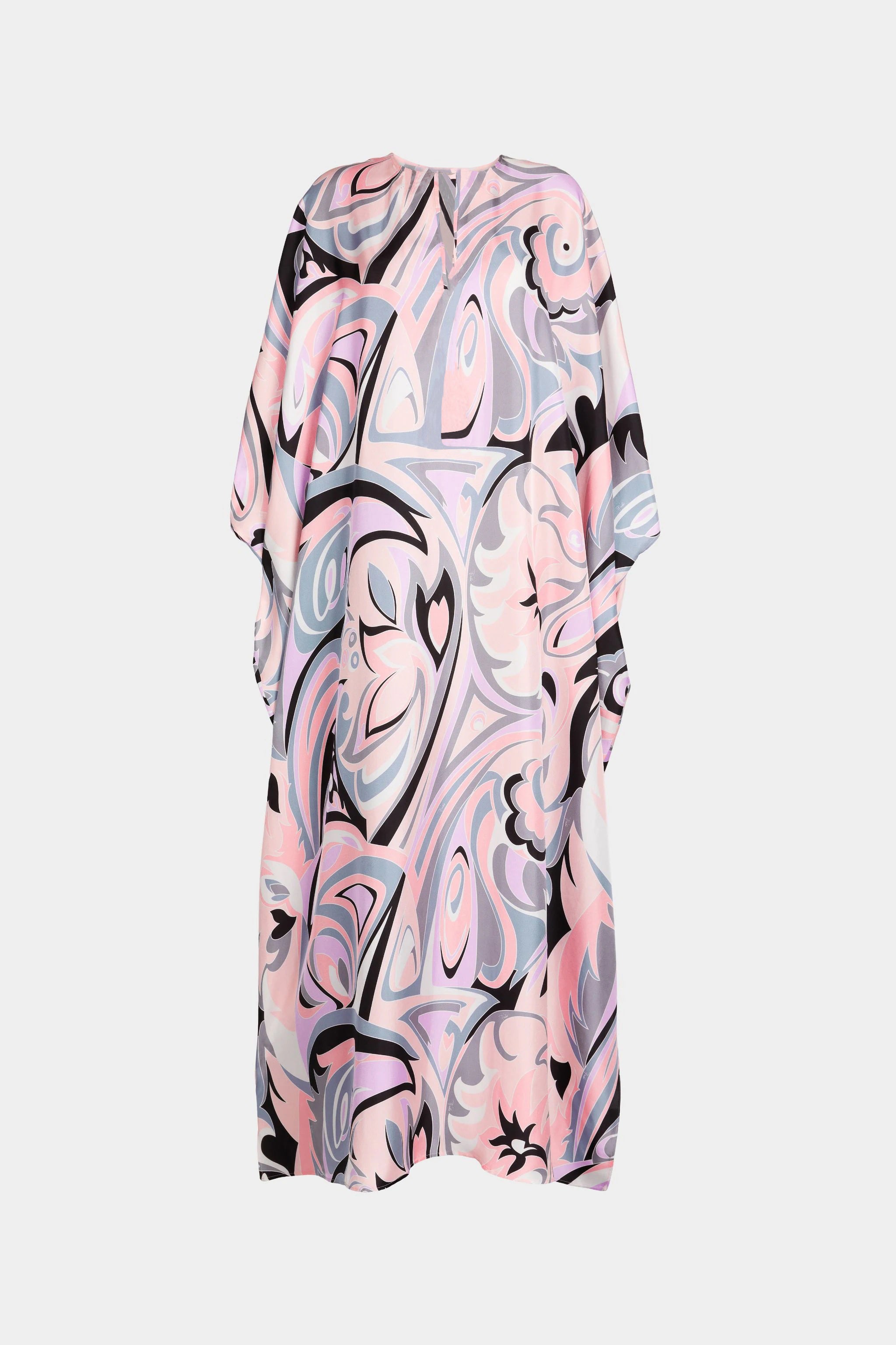 Silky Satin Kaftan For Women's Boho Kaftan Maxi Dress