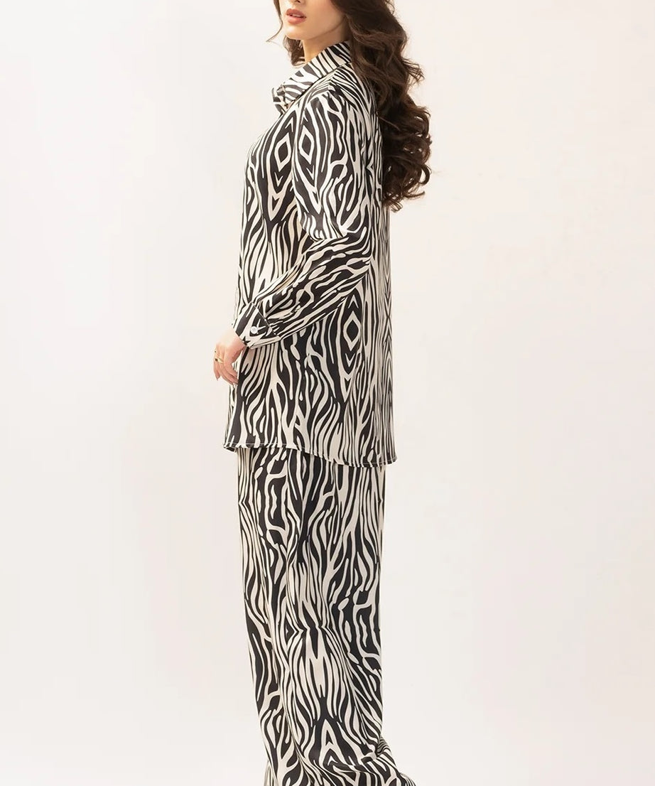 Casual Printed Korean BSY Co-ord Set For Women's