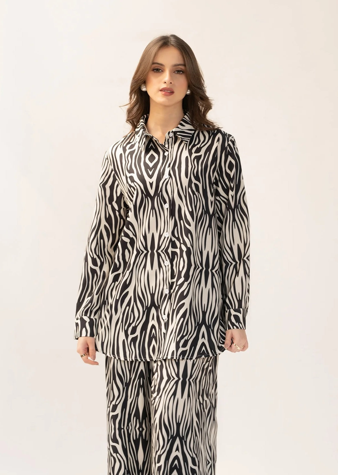 Casual Printed Korean BSY Co-ord Set For Women's