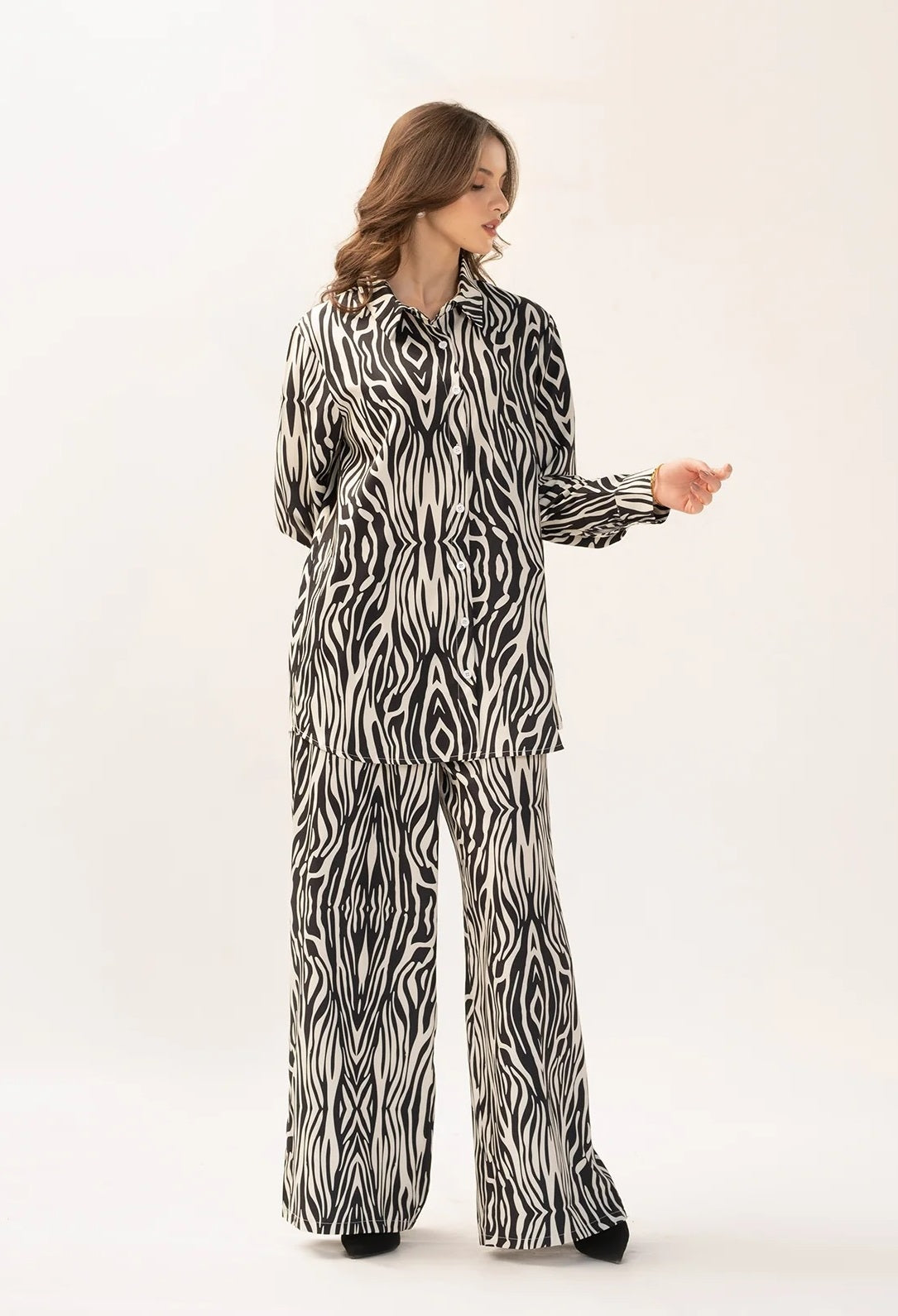 Casual Printed Korean BSY Co-ord Set For Women's