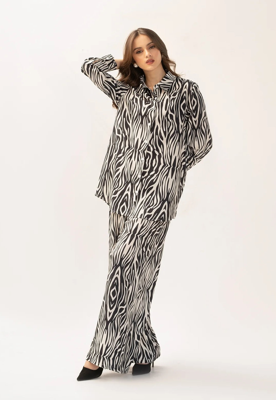 Casual Printed Korean BSY Co-ord Set For Women's