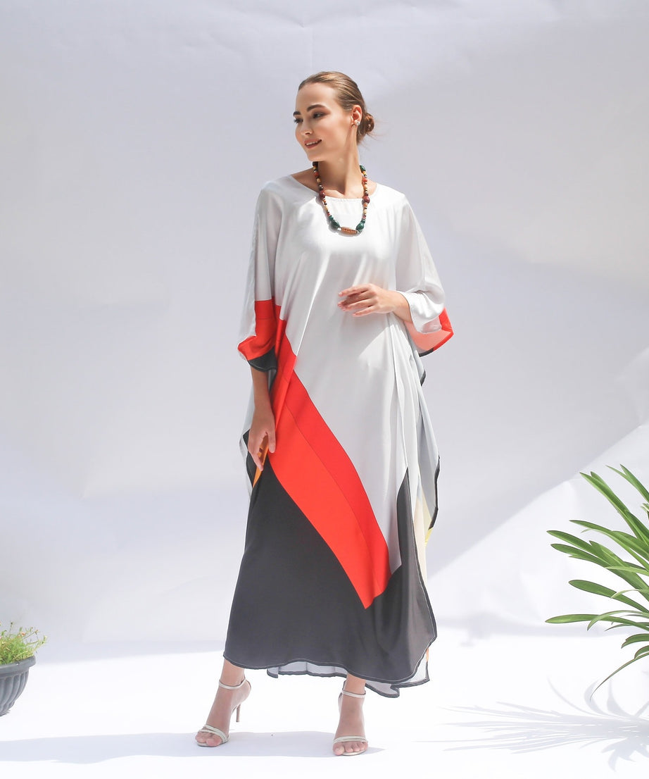 Elegant Satin Silk Kaftan, Perfect for Evening & Resort Wear Caftan For Women's