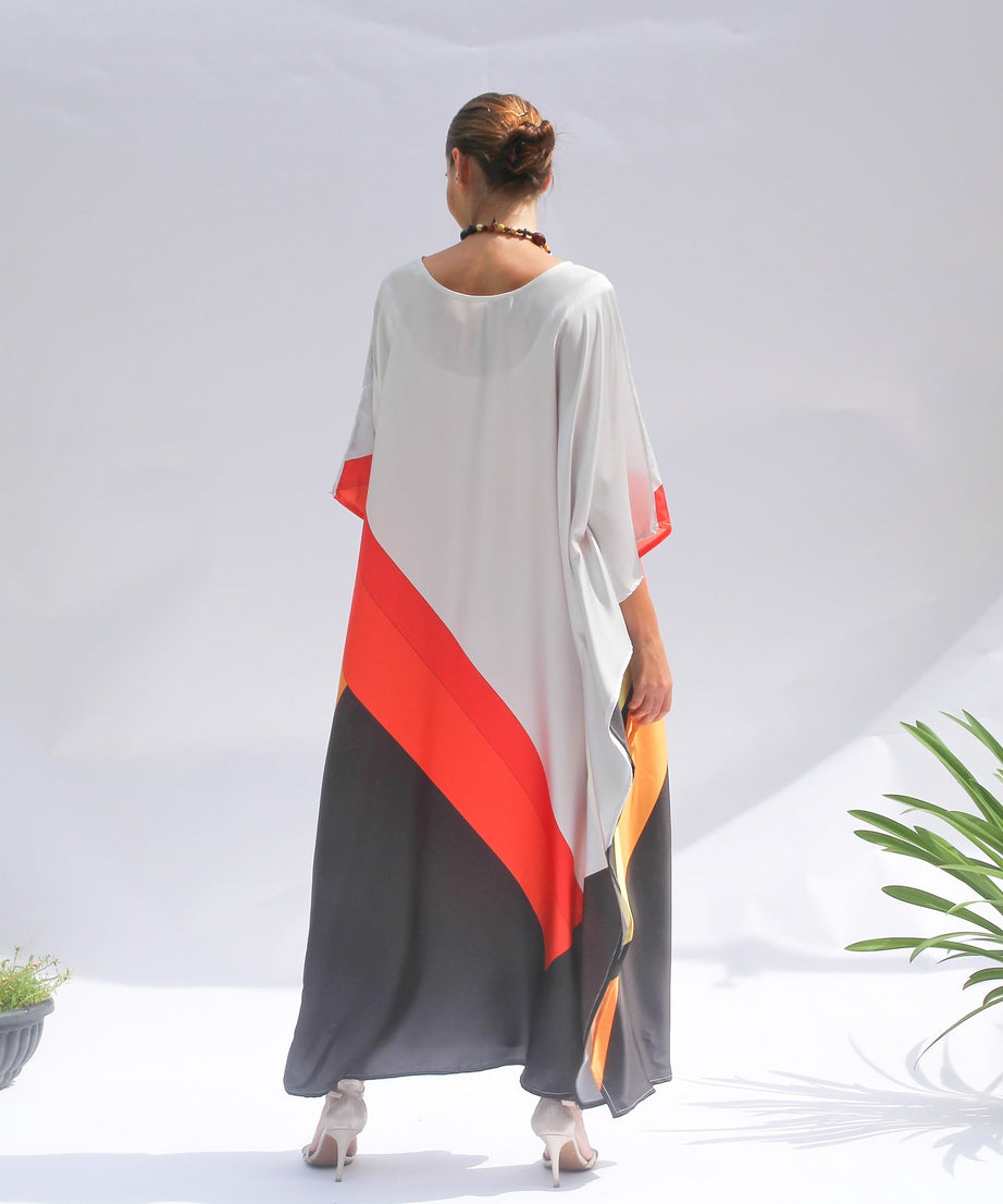 Elegant Satin Silk Kaftan, Perfect for Evening & Resort Wear Caftan For Women's