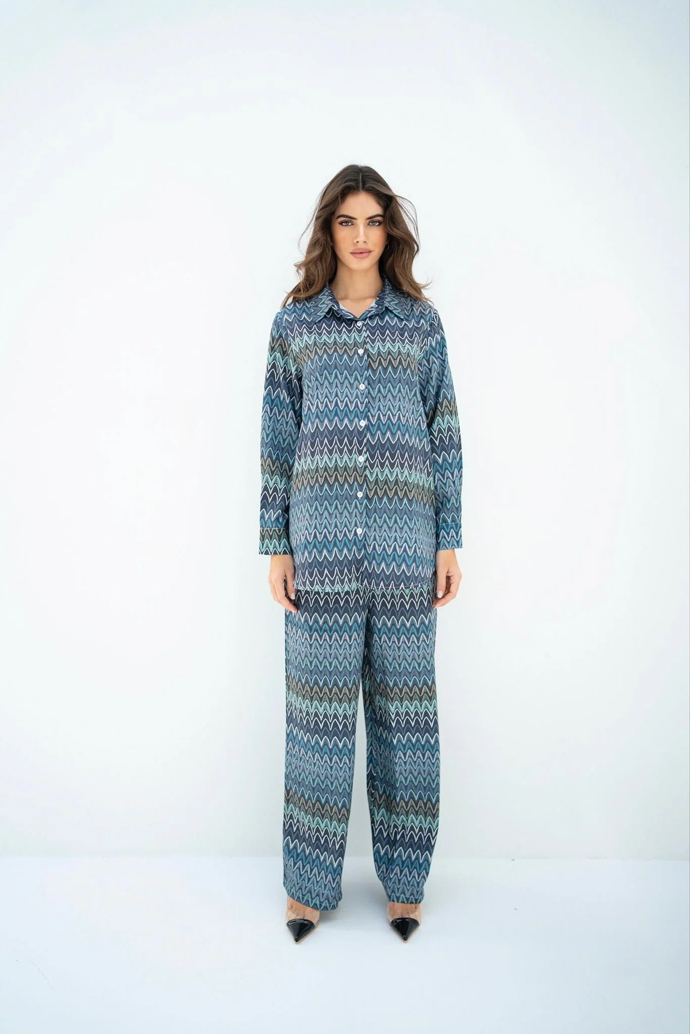 Korean BSY Co-ord Set, Top With Pants Suit For Women's