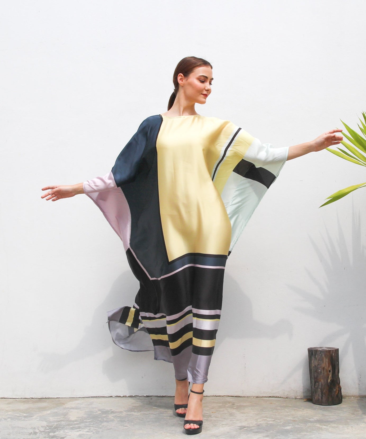 Luxurious Satin Silk Kaftan - Soft, Elegant, and Comfortable Caftan For Women's