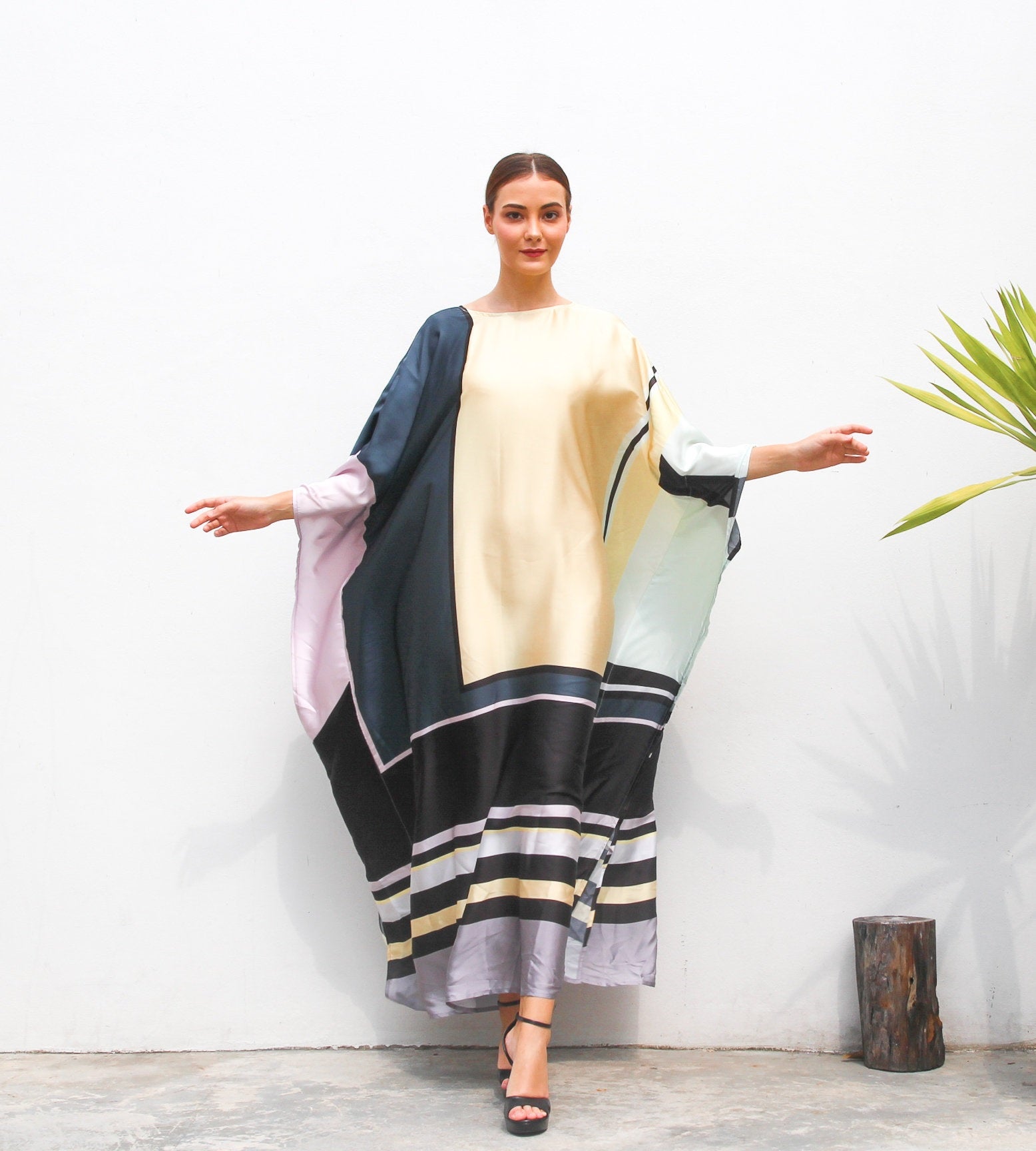Luxurious Satin Silk Kaftan - Soft, Elegant, and Comfortable Caftan For Women's