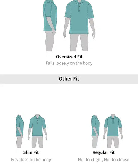 Jacquard Blue Retro Oversized Polos