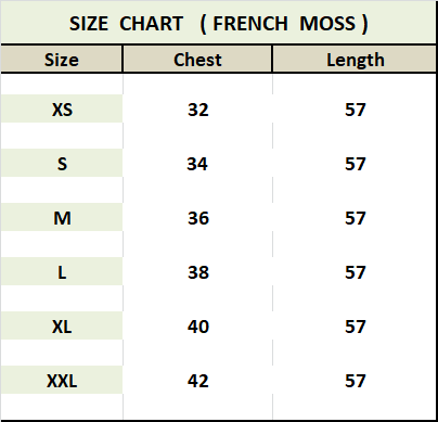 French Moss Luxury Printed Long Kaftan Women's