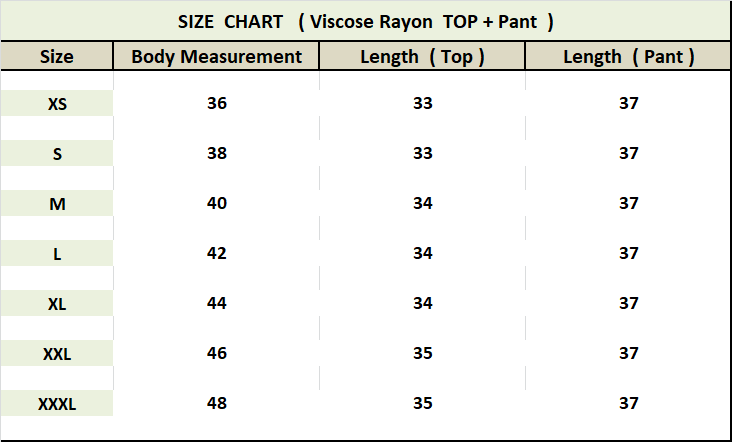Viscose Rayon Co-ord Set Suit , Shirt With Pant For Women's