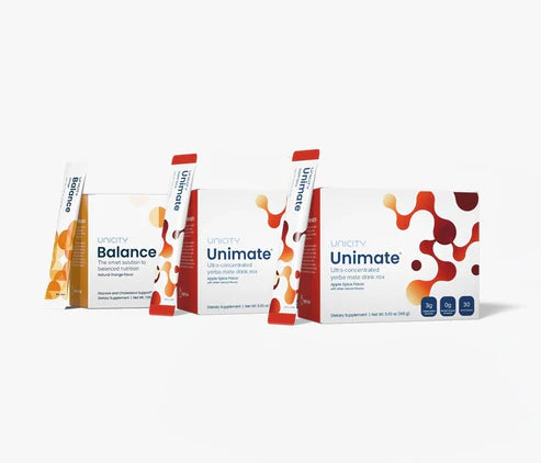 Unicity Unimate 60 Pack & Balance Natural Orange 30 Pack Combo