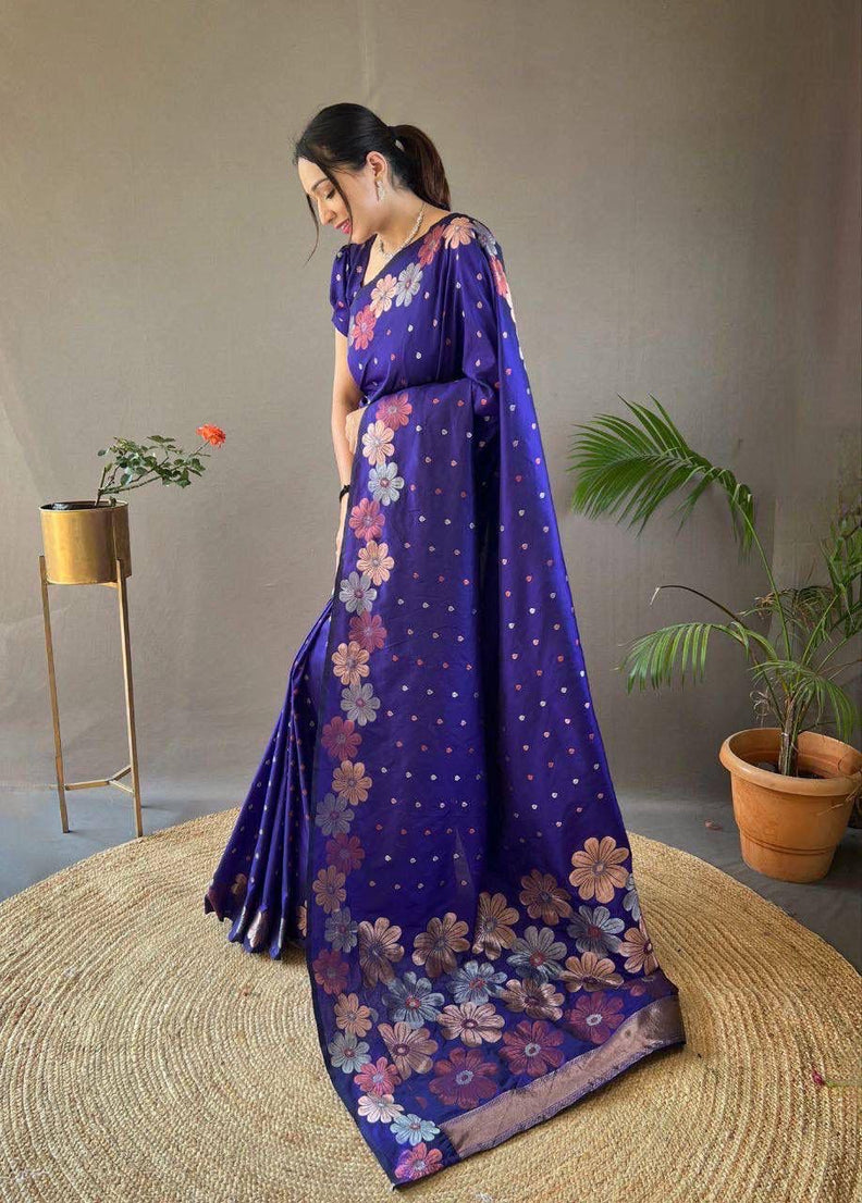 Banarasi Soft Silk Festival Latest Collection Wedding Saree With Blouse