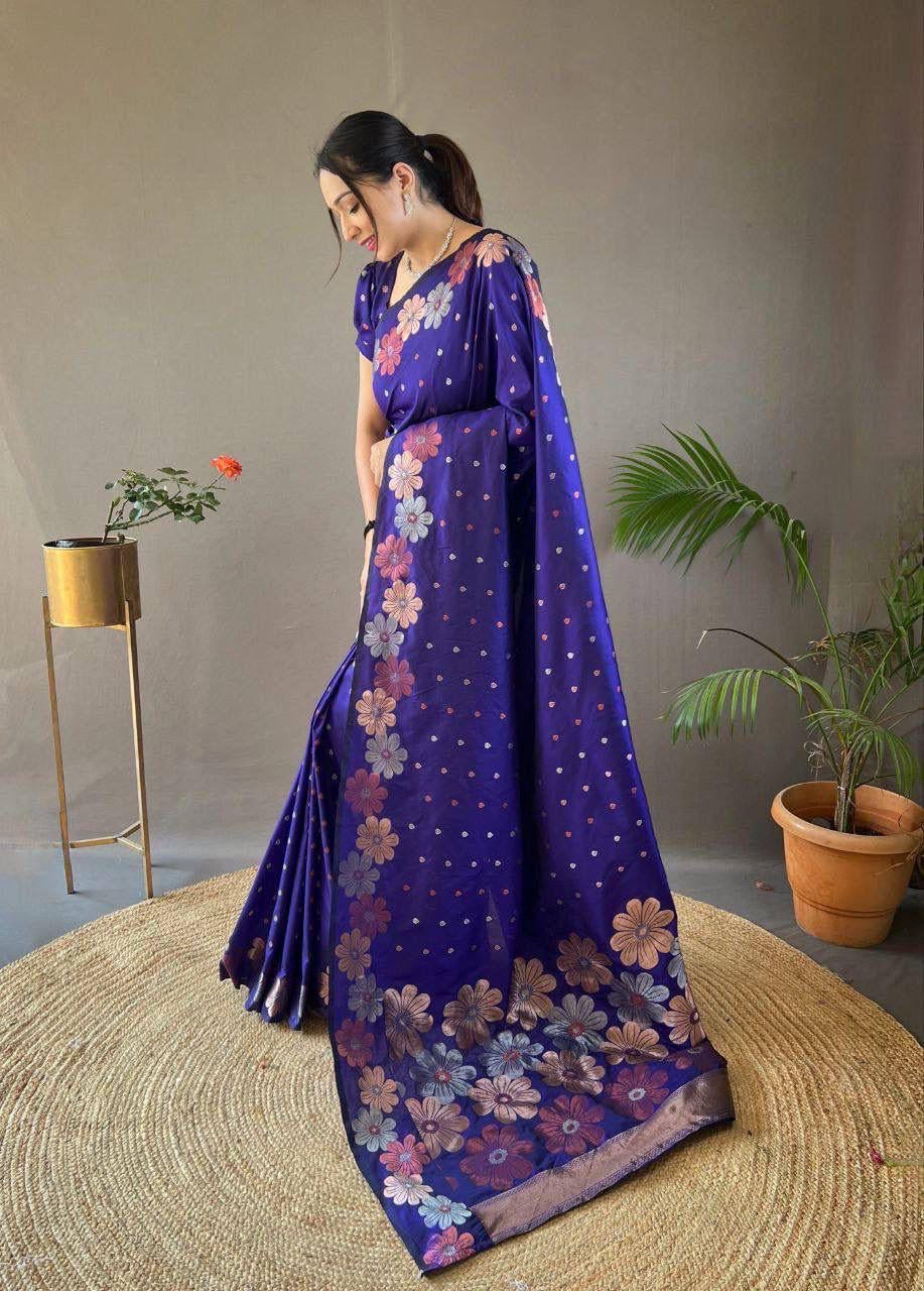 Banarasi Soft Silk Festival Latest Collection Wedding Saree With Blouse